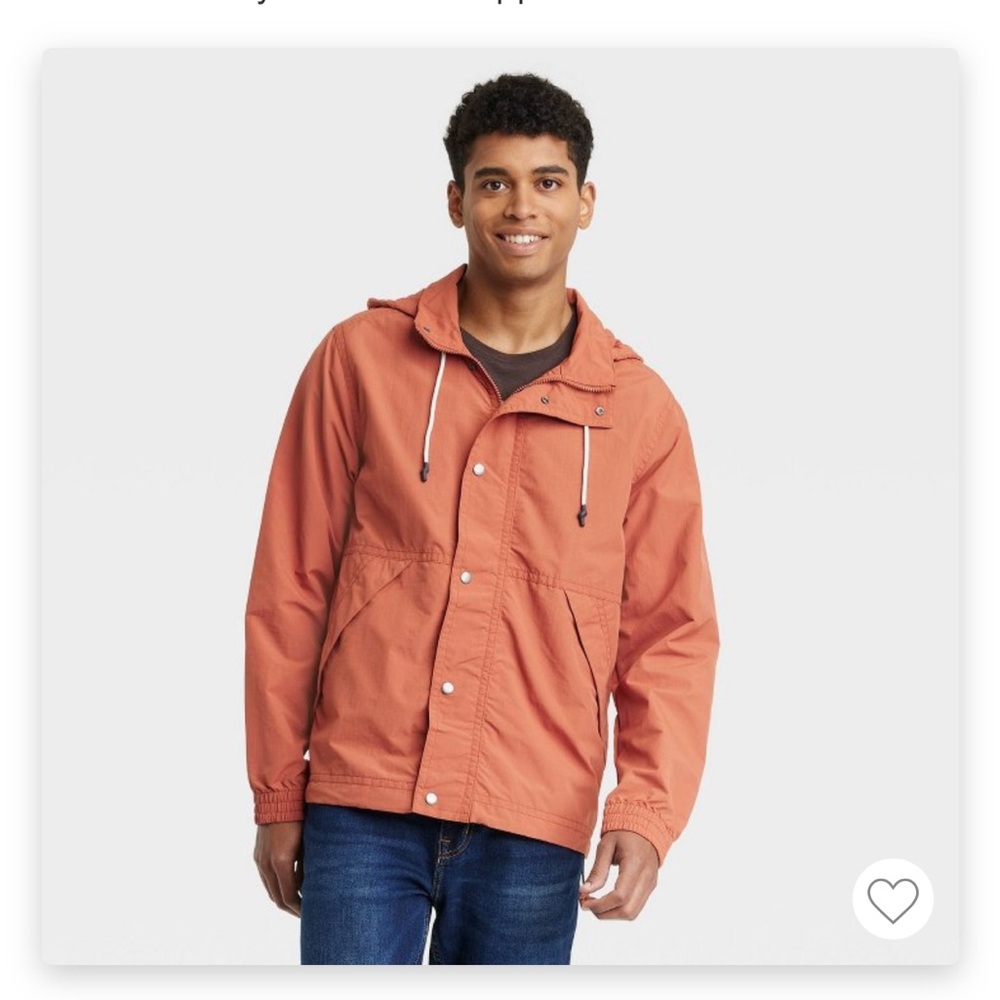 Goodfellow & Co Men’s hooded rain jacket